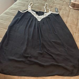 Black sheer slip nightie
